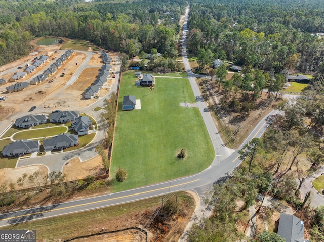 402 Brannen Dr, Statesboro, GA 30458 - aerial overview of property's location featuring a heavily wooded area