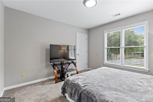 bedroom with carpet flooring