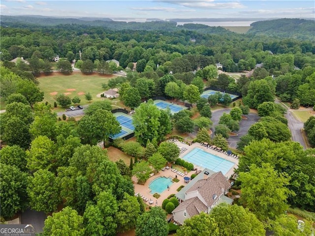 birds eye view of property