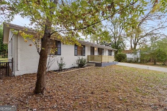 view of ranch-style house