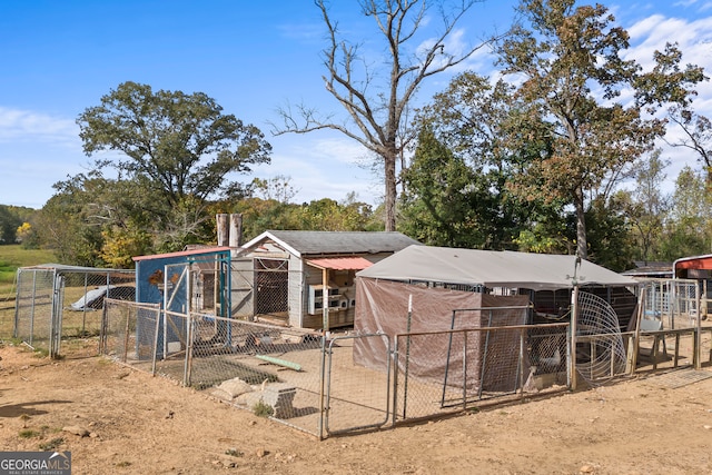 view of horse barn