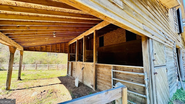 view of stable