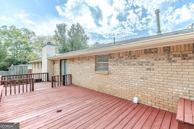 6275 S Skyline Dr, Douglasville, GA 30135 - view of wooden terrace