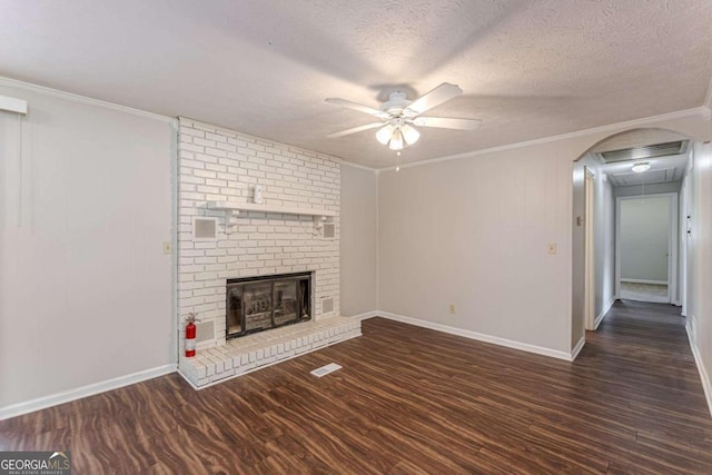 6275 S Skyline Dr, Douglasville, GA 30135 - unfurnished living room with a ceiling fan, baseboards, and wood finished floors