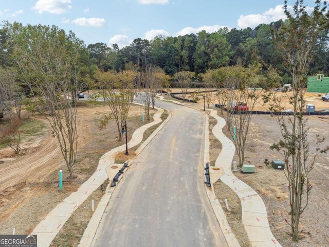view of street with curbs and sidewalks