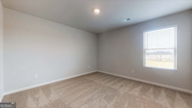 view of carpeted empty room