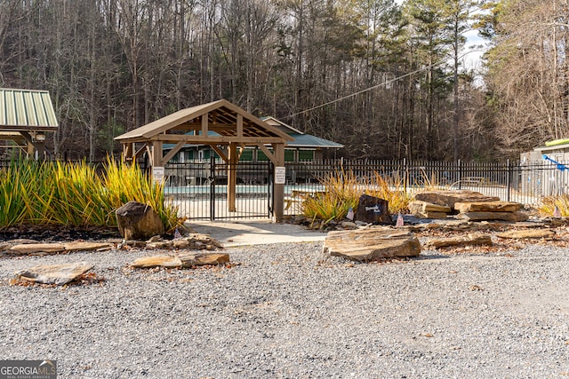 view of property's community featuring a swimming pool