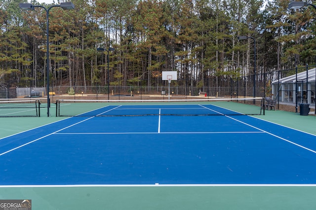 view of sport court