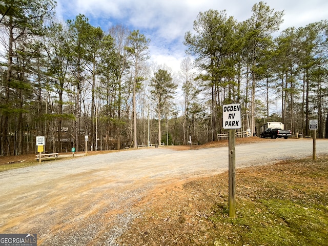 view of road