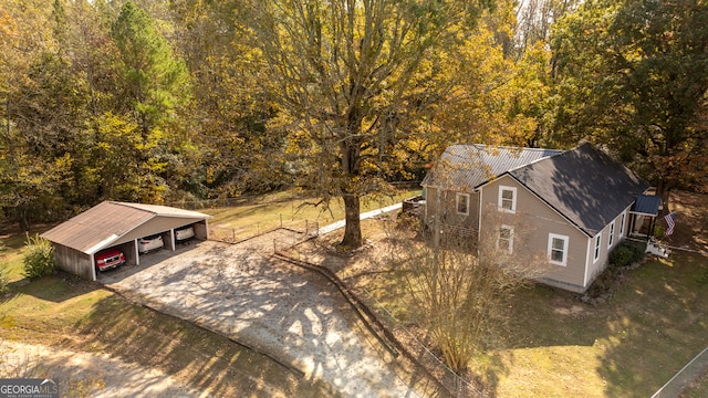 birds eye view of property