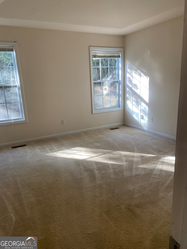 view of carpeted empty room