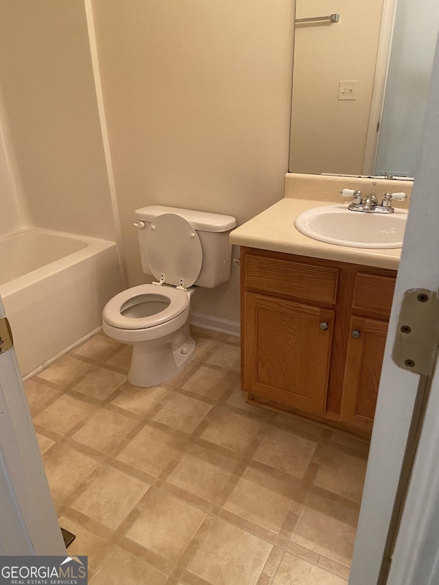 6995 Pine Shadow Way, Winston, GA 30187 - full bathroom featuring vanity, tile patterned floors, and shower / bath combination