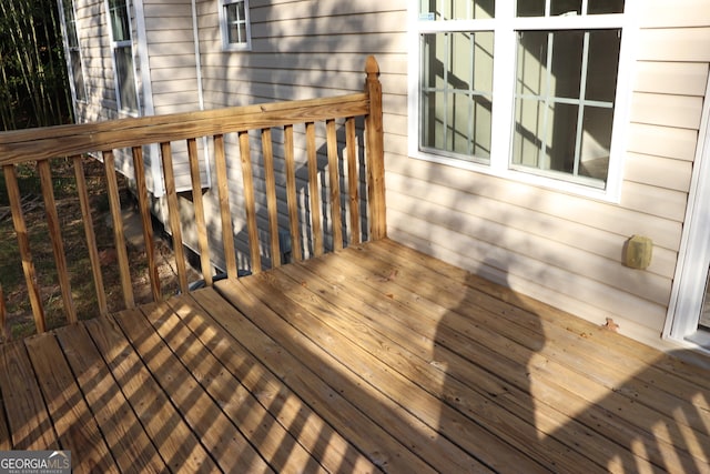 6995 Pine Shadow Way, Winston, GA 30187 - view of wooden terrace