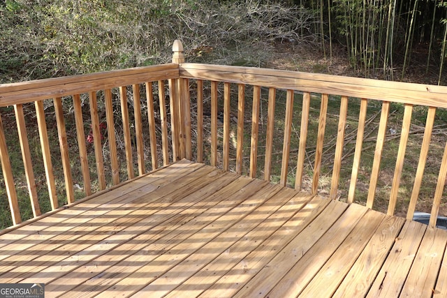 6995 Pine Shadow Way, Winston, GA 30187 - view of wooden terrace