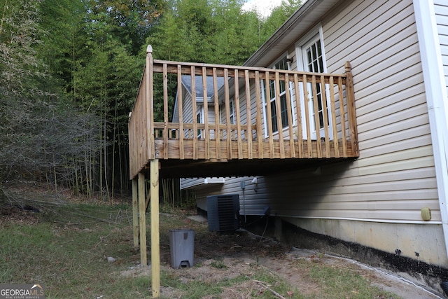 6995 Pine Shadow Way, Winston, GA 30187 - view of wooden terrace