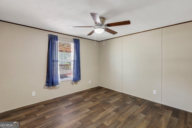 30 David Rd, Hinesville, GA 31313 - spare room featuring wood finished floors, ceiling fan, and ornamental molding