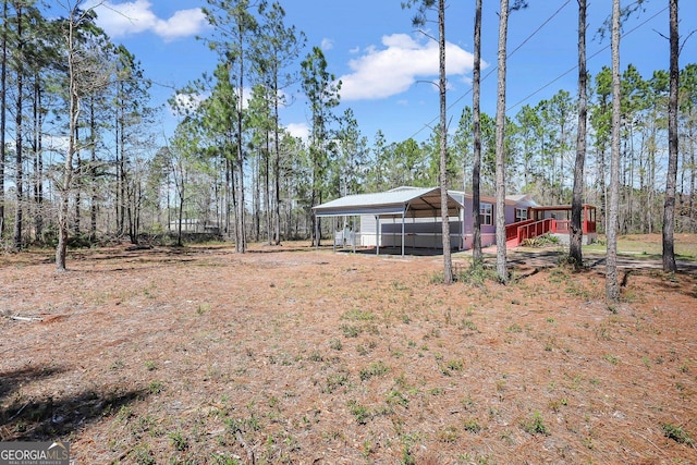 30 David Rd, Hinesville, GA 31313 - view of yard featuring a detached carport