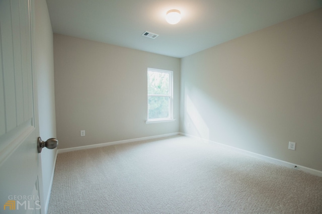 view of carpeted empty room