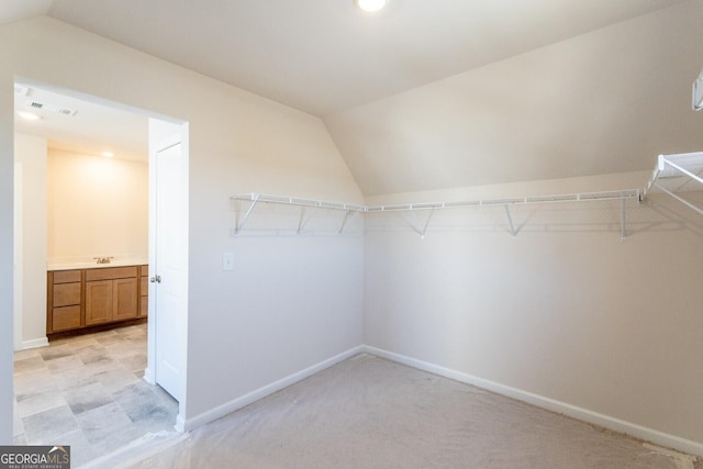 470 River Run Dr Unit 63, Dallas, GA 30132 - spacious closet featuring lofted ceiling