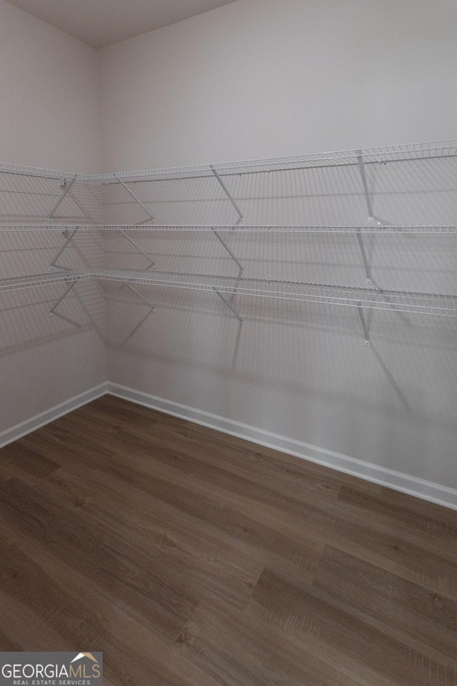 530 River Run Dr Unit 58, Dallas, GA 30132 - walk in closet with dark wood-style flooring