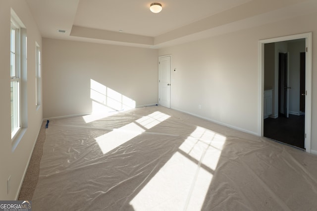530 River Run Dr Unit 58, Dallas, GA 30132 - empty room featuring light colored carpet, baseboards, and a raised ceiling
