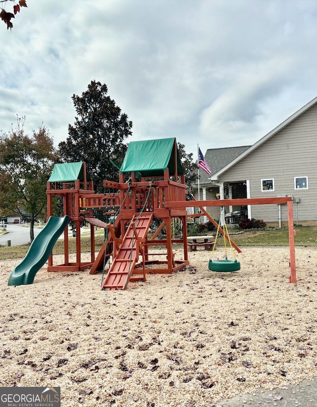 view of play area