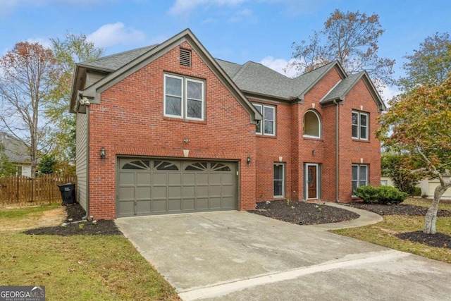 front facade featuring a garage