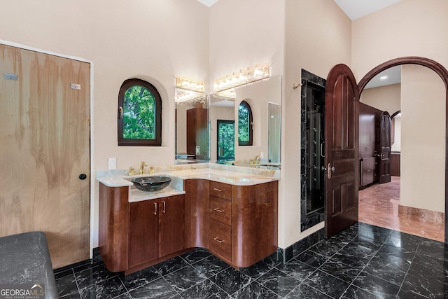 bathroom with vanity