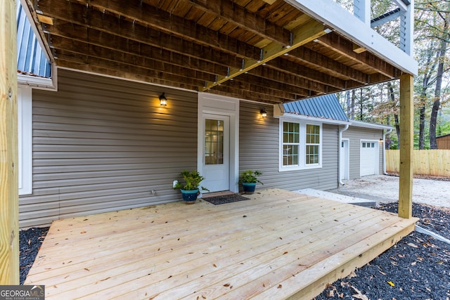 view of wooden terrace