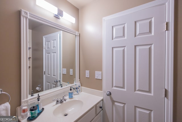 bathroom featuring vanity