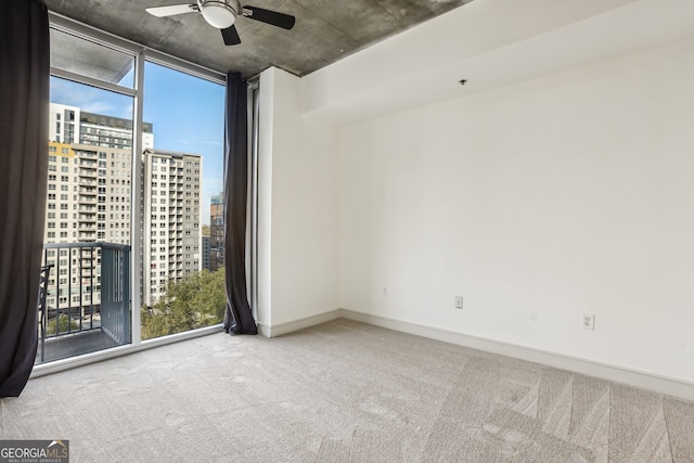 unfurnished bedroom with a closet, light carpet, and ceiling fan