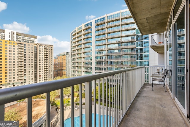 view of balcony