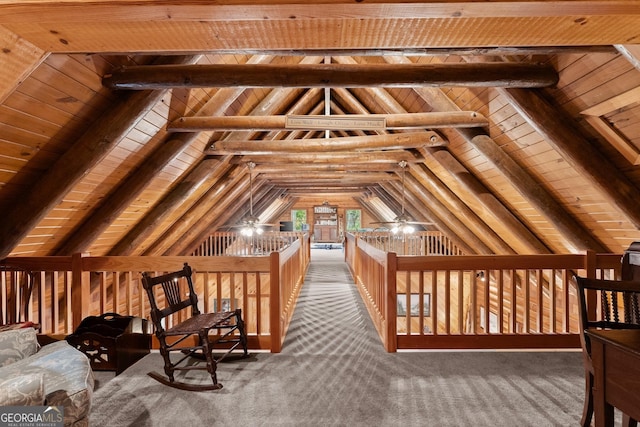 view of attic