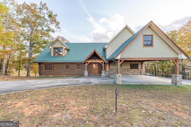 view of front of home