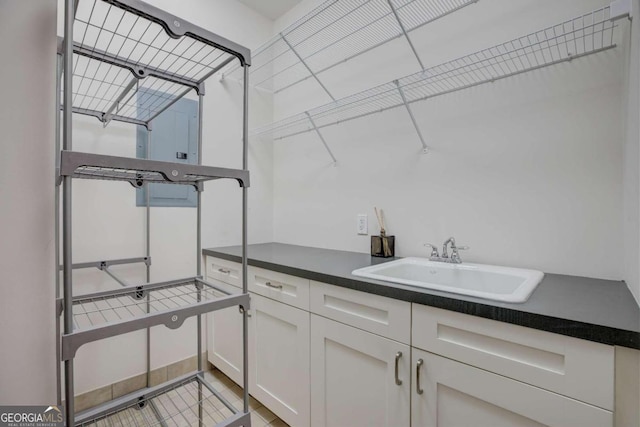 laundry room with sink