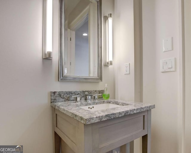 bathroom featuring vanity