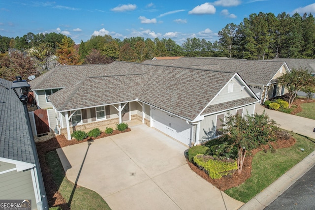 view of front of house featuring a garage