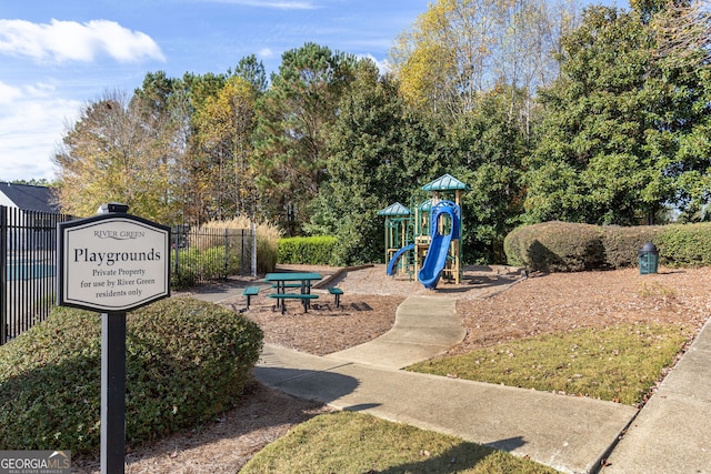 view of playground