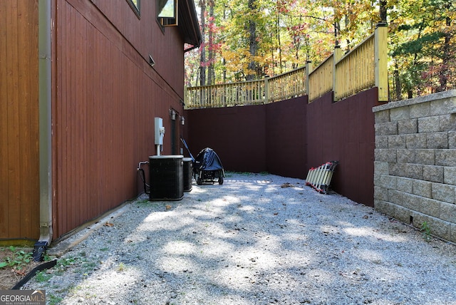 view of patio featuring cooling unit