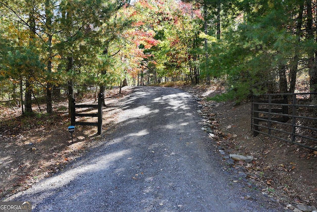 view of road