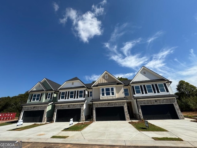 view of property featuring a garage