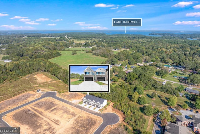 birds eye view of property