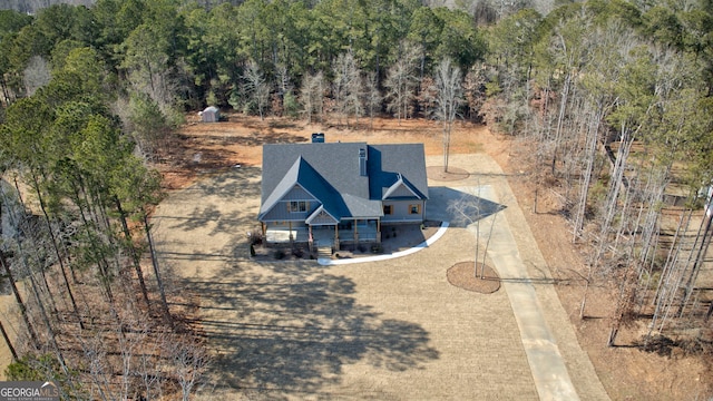 birds eye view of property