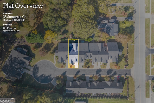 birds eye view of property