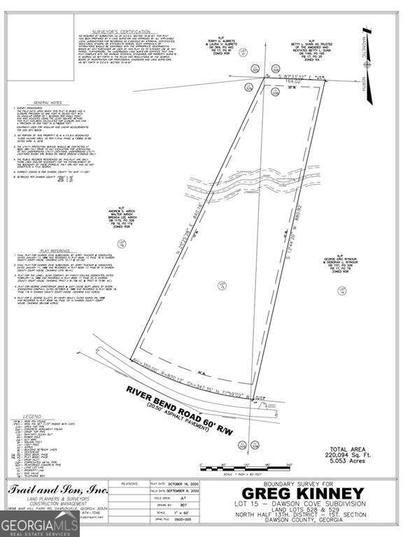 0 River Bend Rd, Dawsonville GA, 30534 land for sale