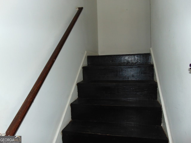 view of stairway