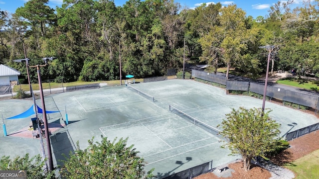 view of tennis court