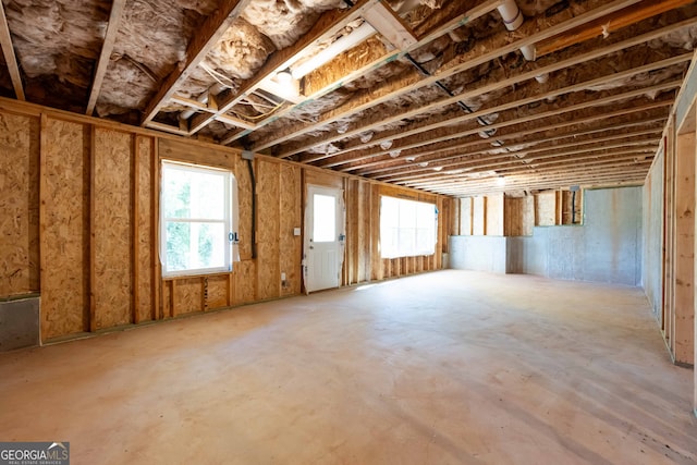 misc room featuring concrete floors