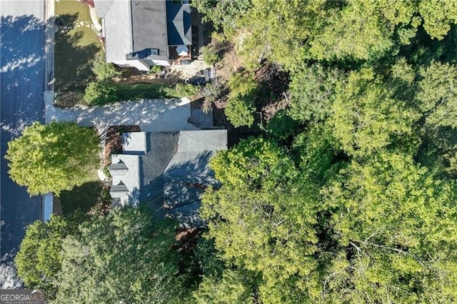 view from above of property