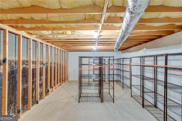 view of storage room